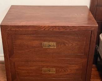 Act II Daisy Walnut Two-Drawer Nightstand