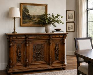 Consider this - this computer generated image shows how beautiful just the base of one of our fantastic French Hunt Cabinets