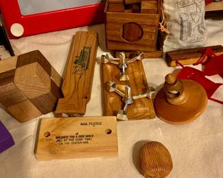 Vintage wooden games & puzzles