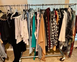 Women’s clothing, jackets, dresses, shawls scarves, and so much more