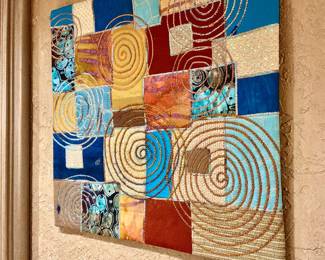 Handmade quilted picture