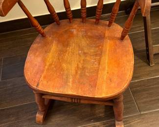 Child’s wooden rocker