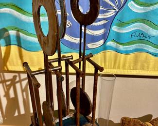 Metal artwork for decorating inside or out