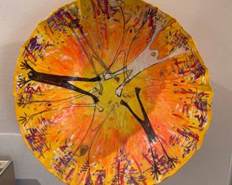 Abstract art of a bowl shape