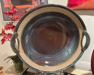 Handcrafted ceramic serving bowl