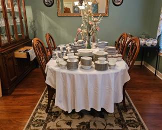 Beautiful Dining Furniture and China