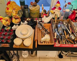 Large Rooster/Farmhouse/Country/Vintage Kitchen Corner