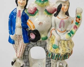 Staffordshire Courting Couple Figural Group