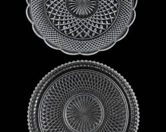 Clear Glass Patterned Plates