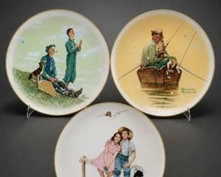 Gorham Norman Rockwell Four Seasons China Plates