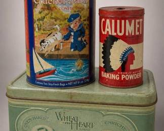 Wheat Heart, Cracker Jack & Calumet Tins
