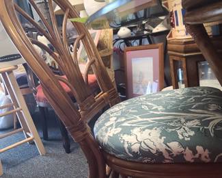 Rattan chair (4 available with table)