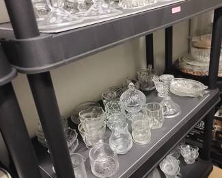 Vintage and antique desert and glassware