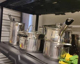 Pots/pans - any size, utensils $ 5