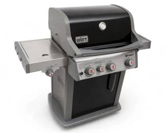 Weber Spirit gas grill with side burner
Price: $650.00
Condition: Good
Stainless steel and black Weber Spirit gas grill with one side burner on the left and a hood-mounted temperature gauge. Visible wear appears light in this studio-style image, but actual condition should be confirmed in person, especially burners, ignition, grates, and gas connections.