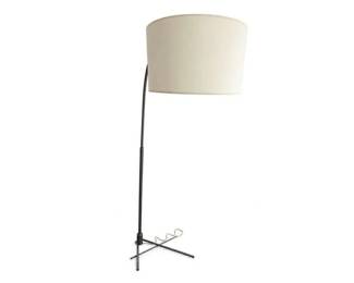 Black metal arc floor lamp with cream drum shade
Price: $75.00
Condition: Good
Tall black metal floor lamp with a curved upright stem, cream cylindrical drum shade, and cross-style base. No obvious damage is visible from the provided photo. The lamp appears to be a single household accent piece rather than a matched set.