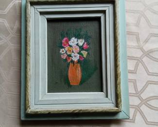 Small Framed Art of Flowers (Stunning Frame)