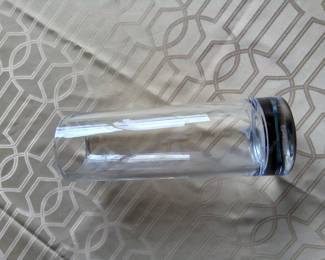 Clear glass vase