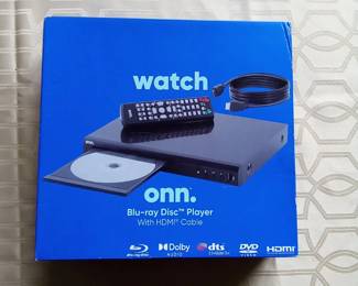 ONN Blue Ray Disc Player w/HDMI Cable Brand New