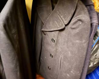 Navy Pea Jacket and Pants