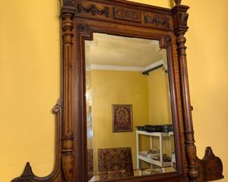 Antique Beveled Mirror