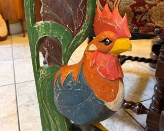 Carved Wood Chicken