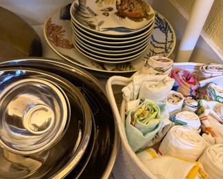 Kitchen Towels, Stainless Bowls, China
