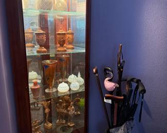 Corner lighted Display Cabinet