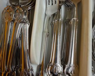Bee Motif, Heavy Flatware set, Wallace Napoleon Bee