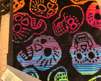 Pendelton Sugar Skull Jacquard Beach Towel New with tags 