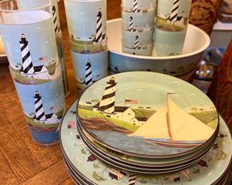 Plastic Coastal Dinnerware