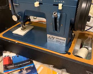 Blue Ultrafeed Zigzag Sewing Machine
