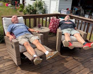 My boys taking a break, they work hard!