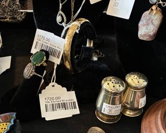 10k Etched Bracelet, Salt & Pepper Shaker