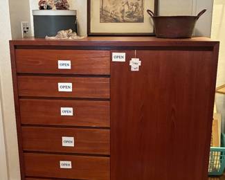 Danish Teak MCM Gentleman's Dresser 