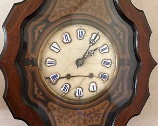 19th C French Napolean III wall clock