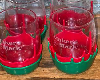 Maker's Mark holiday whisky rocks glasses