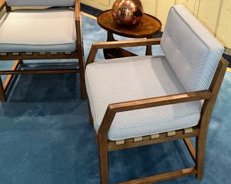 Vintage woodend arm chairs