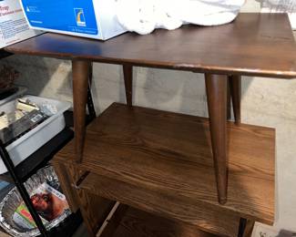 Vintage MCM wooden tables