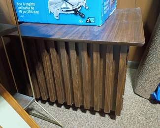 Wooden Side Table w/ Storage
