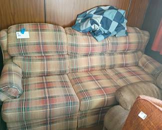 Vintage Plaid Couch