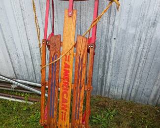 American Snow Sled Vintage