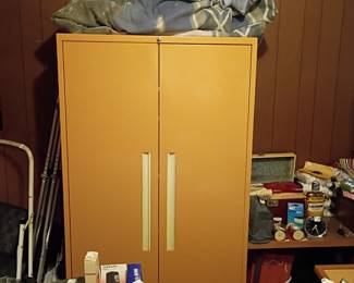 large side by side metal cabinet