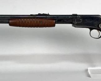 Winchester 62 .22 SLLR Pump Action Rifle SN# 49706A, Pre-War Manufactured In 1937, 5-3/4" Fore Grip With 10 Grooves, Flathead Spring, 100% Original