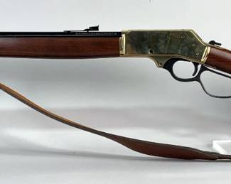 Henry Model H010B .45-70 Gov't Lever Action Rifle SN# FFSB18095, Fiber Optic Sights, Leather Sling