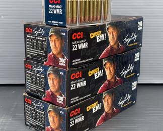 CCI .22 WMR Maxi-Mag Ammo, Approx Qty 650 Rds, Local Pickup Only