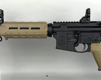 Smith & Wesson M&P-15 5.56 Nato Rifle SN# TS37113, Flip Up Sights, Adjustable Stock