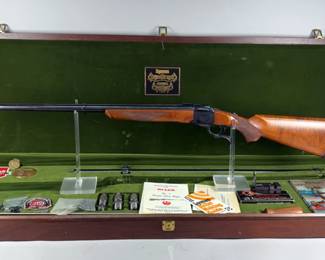 Ruger No. 1 Lyman Centennial Edition II .45/70 Gov't Falling Block Rifle SN# 131-53338/ L-78-0255, Extra Lyman Centennial Barrel, Dies, Rod, Bullet Mold, NRA Pin, .45/70 Empty Brass, Scope Base Adapters, Instruction Manual, Commemorative Book And Medallion, In Walnut Case