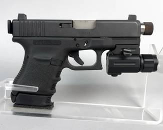 Austria Glock 30 .45 Auto Pistol SN# RUK242, AM Sports Flashlight, Vietnam Veteran Printed On Slide