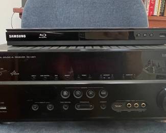 Yamaha AV Receiver and Samsung Blu-ray Player
